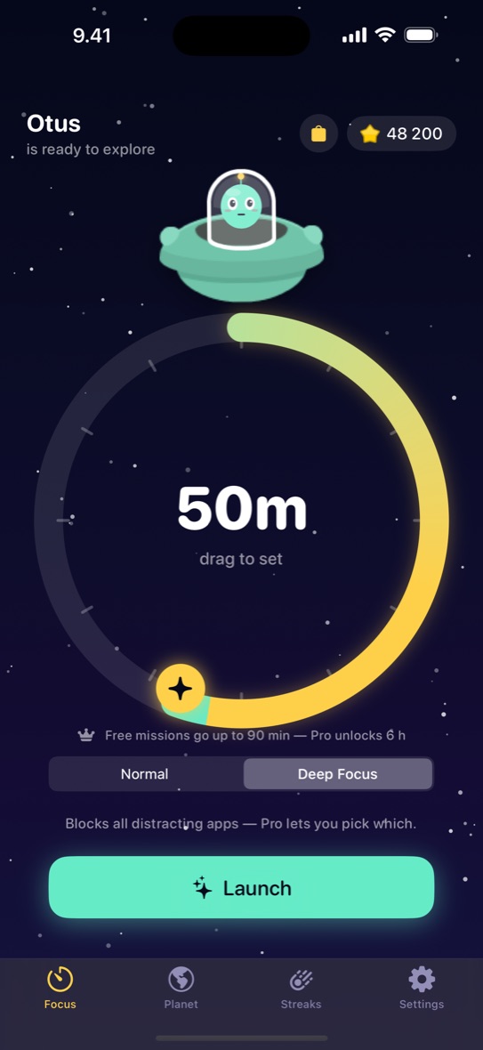 Deep Focus app blocking